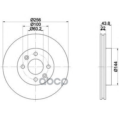 Диск Тормозной Передн. Attitude Accent Iv (Rb) Accent Iv Stufenheck (Rb) Accent Iv Saloon (Rb) Solar Mintex арт. mdc2344