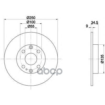 Диск Тормозной Задн. 30X Coupe Laser Hatchback (Kf) Laser Schr?Gheck (Kf) Laser Saloon (Kf) Laser St Mintex арт. mdc660