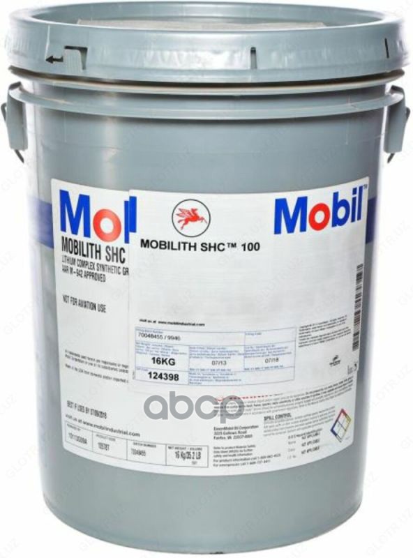 Смазка MOBIL Mobilith SHC 100 16 кг 124398 Mobil арт. 124398