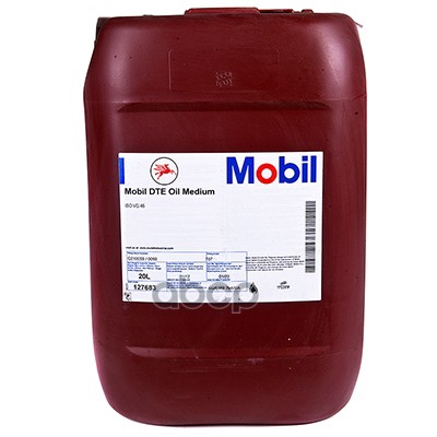 Масло индустриальное MOBIL DTE Oil MEDIUM минеральное 20 л 127683 Mobil арт. 127683