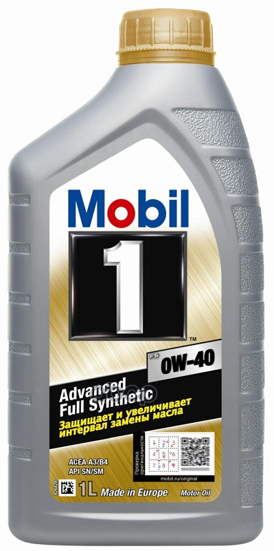 Mobil Масло моторное Mobil 1 FS 0W-40 1л (153675, 153668, 157296) 153691