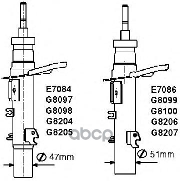 Амортизатор передний R (газ) MONROE G8099 Monroe арт. G8099