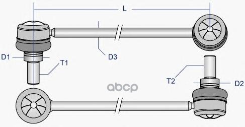 Тяга переднего стабилизатора L=R OPEL Astra H/Zafira B all 05-> /IDS+ MOOG OP-LS-2821 Moog арт. OP-LS-2821