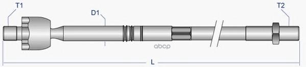Тяга Рулевая Citroen C6/ Peugeot 407 Moog арт. pe-ax-3327