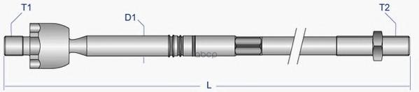 Тяга рулевая TOYOTA AVALON/CAMRY/GRACIA/MARK2/PRONARD/SCEPTER/SIENNA/SOLARA/WINDOM/LEXUS ES300 96-03 Moog арт. TO-AX-3321