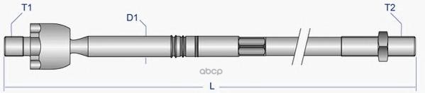 Тяга рулевая L=R (без наконечника) FORD Galaxy I/SEAT Alhambra/VW Sharan ->10 MOOG VO-AX-0358 Moog арт. VO-AX-0358