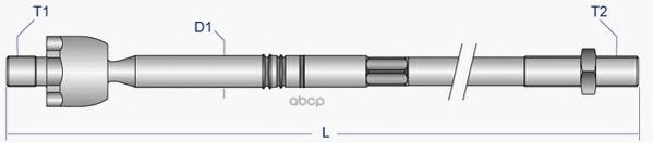 Тяга рулевая L=R (без наконечника) VW T4 91-96 L=R MOOG VO-AX-8016 Moog арт. VO-AX-8016