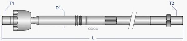 Тяга рул внутр Audi/ Skoda/ VW Moog арт. vo-ax-8286