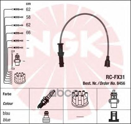 Комплект в/в проводов RC-FX31 NGK арт. 8456