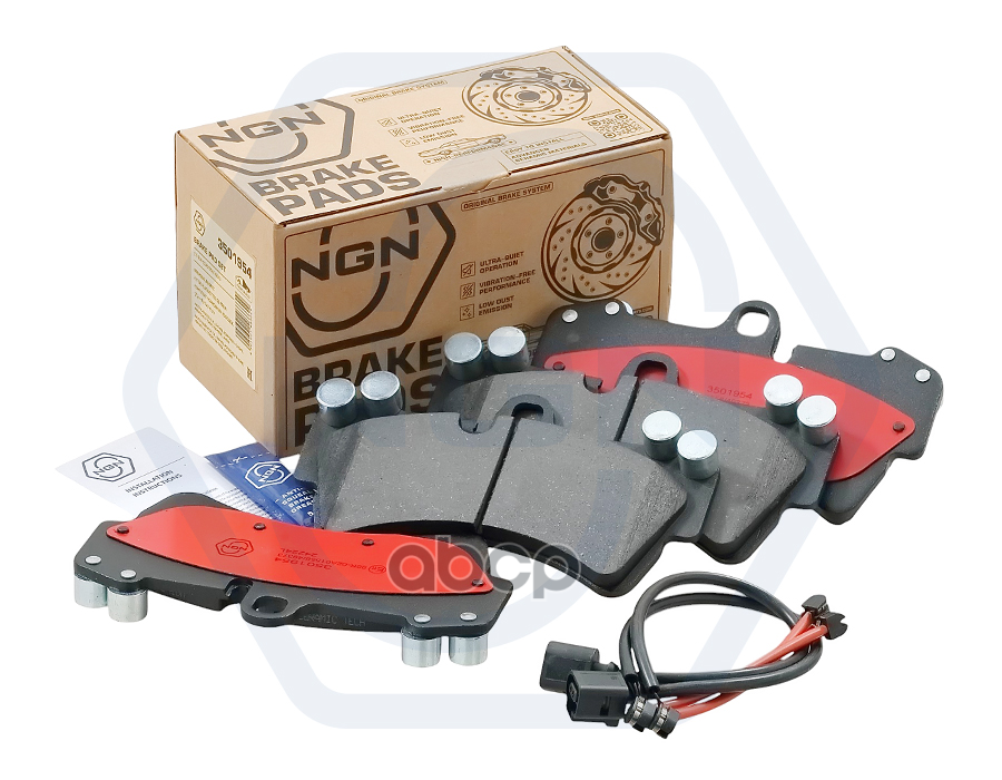 Колодки тормозные керамические  передние AUDI Q7 I 06>  VW Touareg I 02>  PORSCHE Cayenne I 01> NGN арт. 3501954