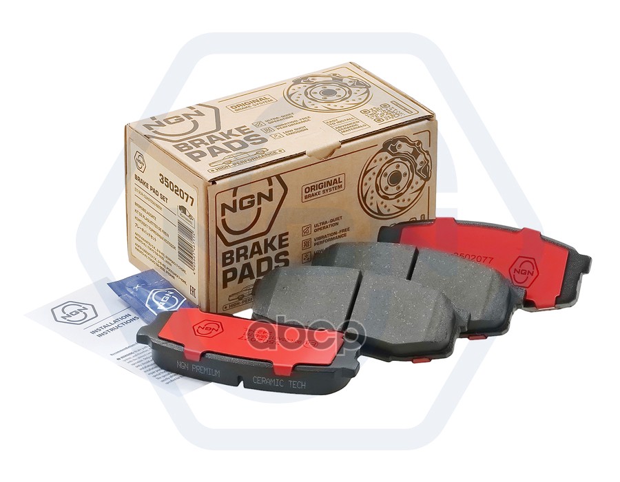 Колодки тормозные керамические  задние TOYOTA Land Cruiser(200) 08> NGN арт. 3502077