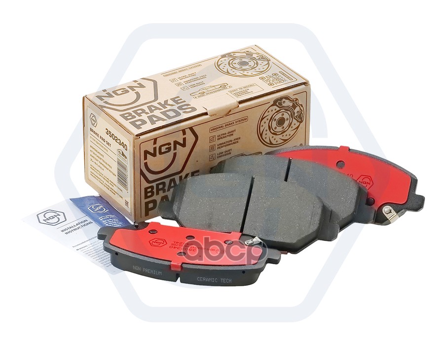 Колодки тормозные керамические  передние HYUNDAI i30(PD) 16>  KIA Ceed(CD) 18> NGN арт. 3502340