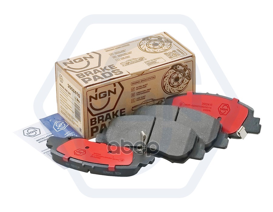 Колодки тормозные керамические  передние MITSUBISHI Eclipse Cross 17> NGN арт. 3502410