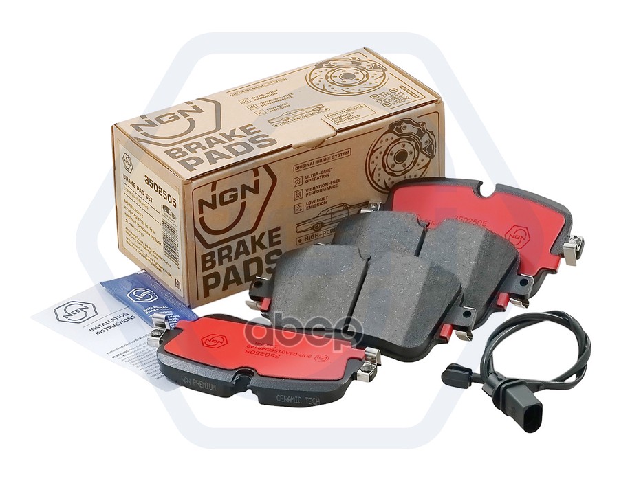 Колодки тормозные керамические  задние AUDI A4 18> / A7 17> / A8 09> / Q7 15> / Q8 18>  VW Touareg I NGN арт. 3502505