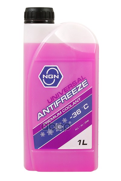 Антифриз, Готовый Раствор Universal Antifreeze G12++ -36 Фиолетовый 1Л NGN арт. V172485631
