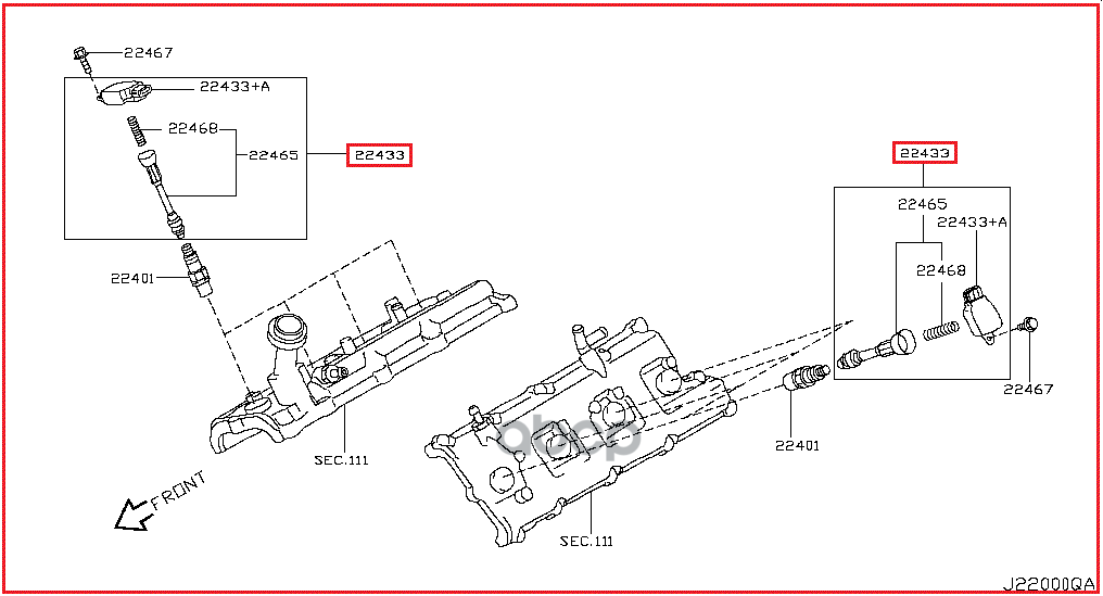 Катушка Зажигания NISSAN арт. 22448AR215
