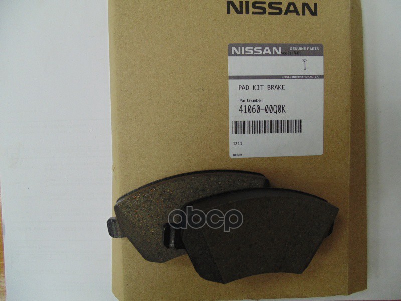 Колодки тормозные передние NISSAN 41060-00Q0K NISSAN арт. 41060-00Q0K