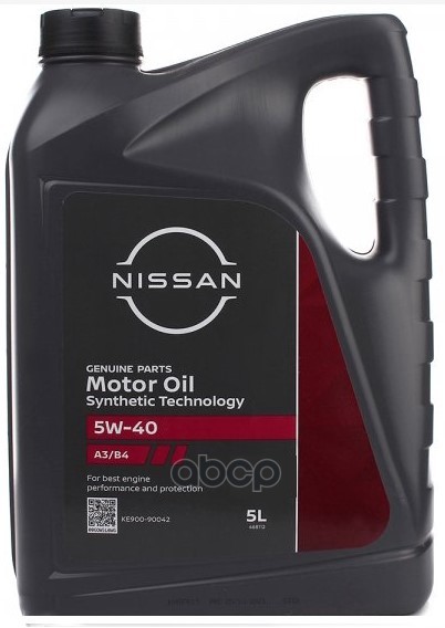 NISSAN Масло моторное синтетическое Motor Oil 5W-40, 5л KE900-90042 (KE900_90042R)