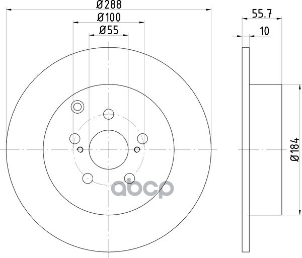 Диск Тормозной | Зад | NISSHINBO арт. ND1006K
