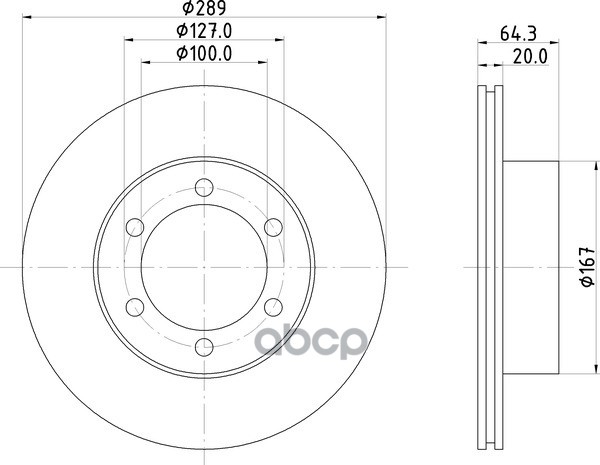 Диск Тормозной | Перед | NISSHINBO арт. ND1065