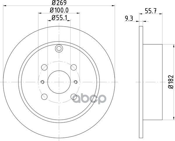 Диск Тормозной | Зад | NISSHINBO арт. ND1081K