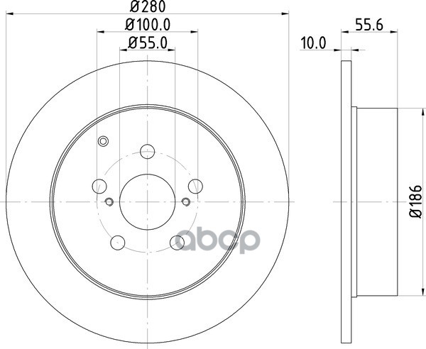Диск Тормозной | Зад | NISSHINBO арт. ND1084K