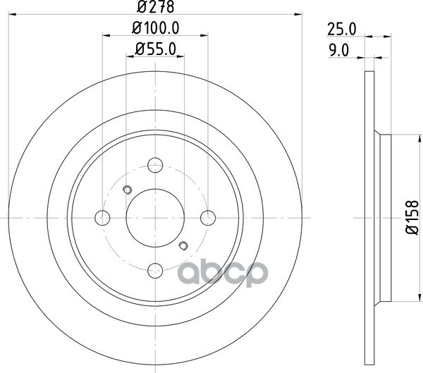 Диск Тормозной | Зад | NISSHINBO арт. ND1091K
