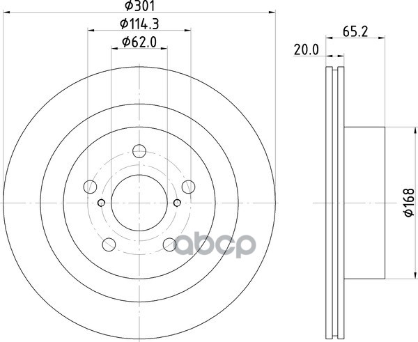 Диск Тормозной | Зад | NISSHINBO арт. ND1139K