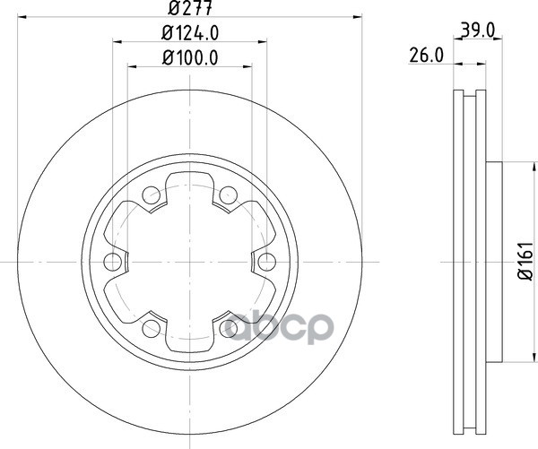 Диск Тормозной | Перед | NISSHINBO арт. ND2014