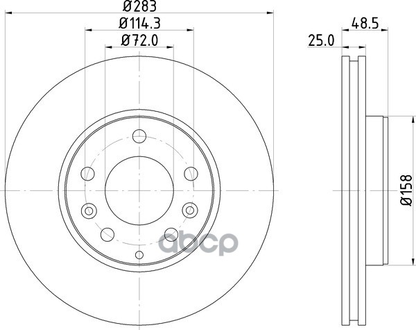 Диск Тормозной | Перед | NISSHINBO арт. ND5003K