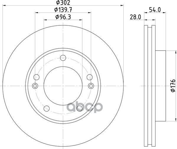 Диск Тормозной | Перед | NISSHINBO арт. ND6059K