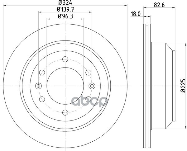 Диск Тормозной | Зад | NISSHINBO арт. ND6060K