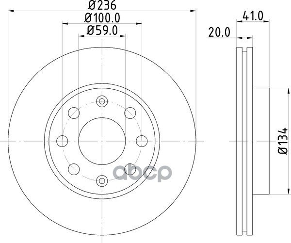 Диск Тормозной | Перед | NISSHINBO арт. ND6065K