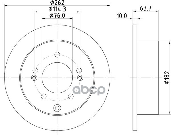 Диск Тормозной | Зад | NISSHINBO арт. ND6070K