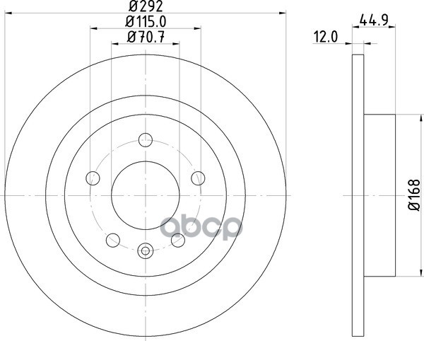 Диск Тормозной | Зад | NISSHINBO арт. ND6078K