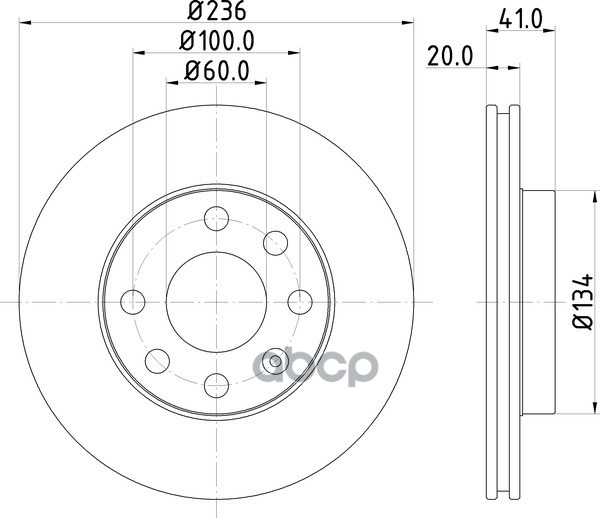 Диск Тормозной | Перед | NISSHINBO арт. ND6079