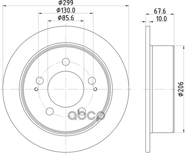 Диск Тормозной | Зад | NISSHINBO арт. ND6085