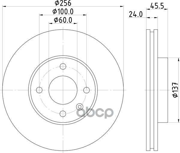 Диск Тормозной | Перед | NISSHINBO арт. ND6099K