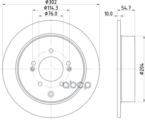 Диск Тормозной | Зад | NISSHINBO арт. ND6113K