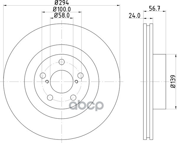 Диск Тормозной | Перед | NISSHINBO арт. ND7004K