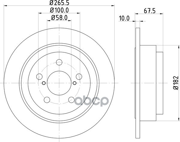 Диск Тормозной Задний Saab, Subaru 9-2X Estate, Forester (Sf), Forester (Sg), Impreza Coupe (Gfc), Impreza Estate (Gf), Impre...