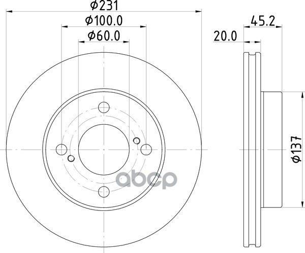 Диск Тормозной | Перед | NISSHINBO арт. ND9000