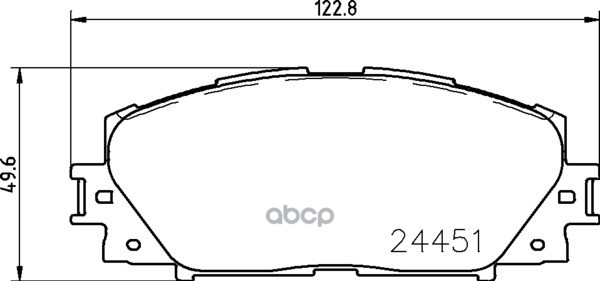Колодки Тормозные Дисковые | Перед | NISSHINBO арт. NP1053