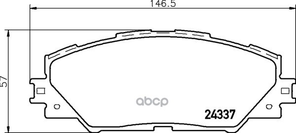 Колодки тормозные дисковые передн.AURIS (_E15_)  AURIS (_E18_)  AURIS TOURING SPORTS (_E18_)  HARRIE NISSHINBO арт. np1058