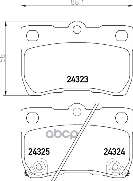 Колодки тормозные дисковые задн.GS (GRS19_  UZS19_  URS19_)  IS C (GSE2_)  IS II (GSE2_  ALE2_  USE2 NISSHINBO арт. np1067