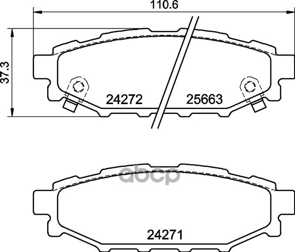 Колодки Тормозные Дисковые | Зад | NISSHINBO арт. NP1133