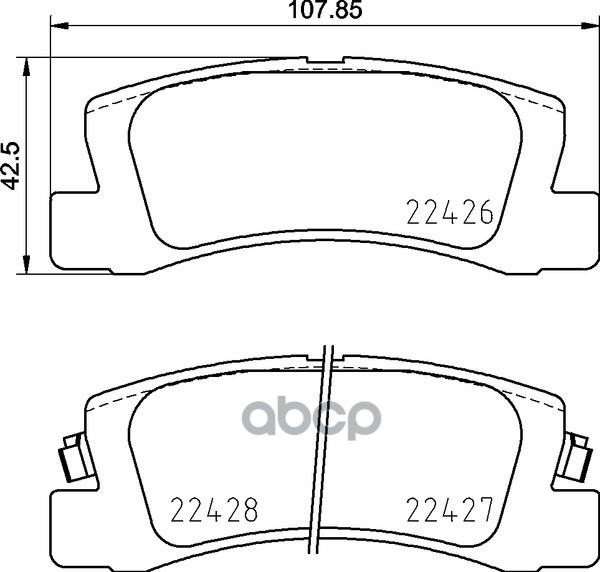 Колодки Тормозные Дисковые | Зад | NISSHINBO арт. NP1144