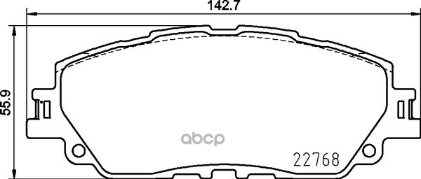 Колодки Тормозные Дисковые | Перед | NISSHINBO арт. NP1167