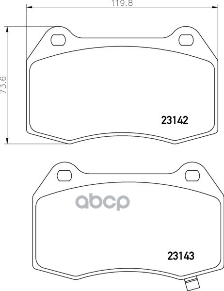 Колодки Тормозные Дисковые | Перед | NISSHINBO арт. NP2033