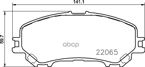 Колодки Тормозные Дисковые | Перед | NISSHINBO арт. NP2074
